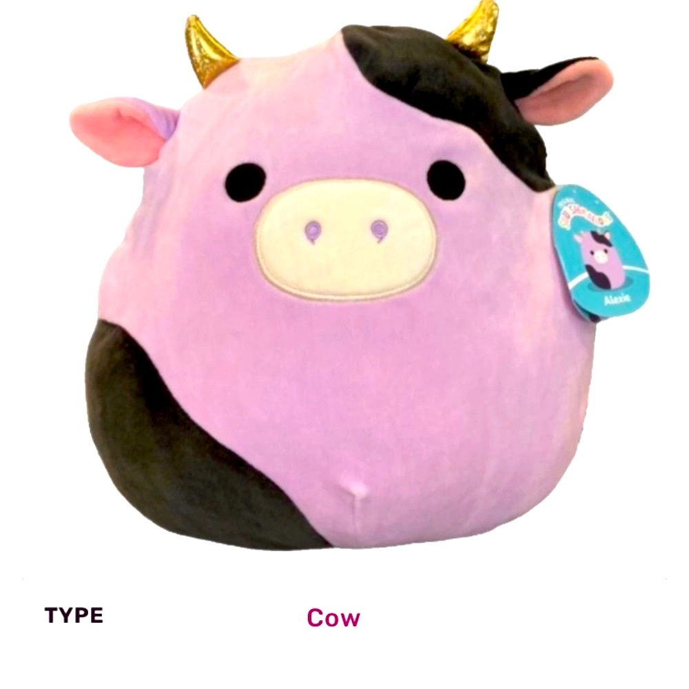 Squishmallow Cow Alexie with tag